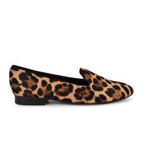 Leopard Loafer Nine West Renold Smoking Slipper size 9
